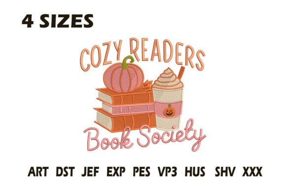 Cozy Readers Book Society Embroidery