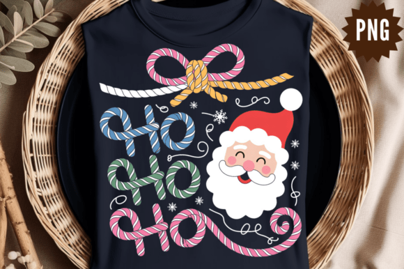 Embroidery Ho Ho Santa Sublimation Desig