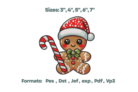 Gingerbread Boy Embroidery