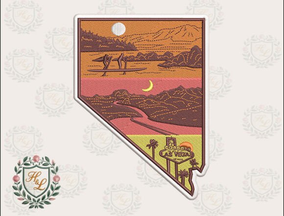 Layers of Nevada Embroidery Files
