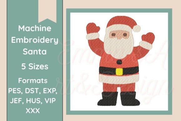 Santa Claus Machine Embroidery Design