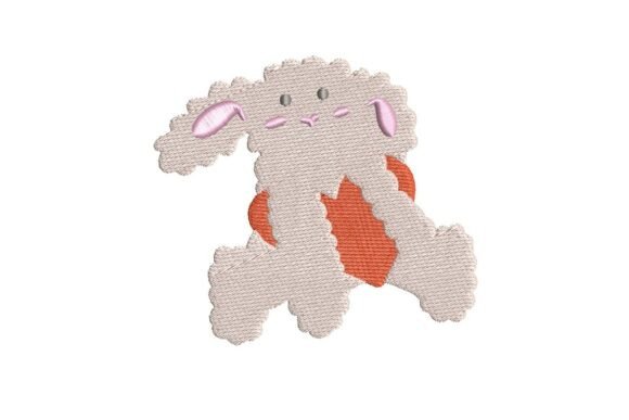 Valentine’s Day Bunny Plushie Embroidery Design