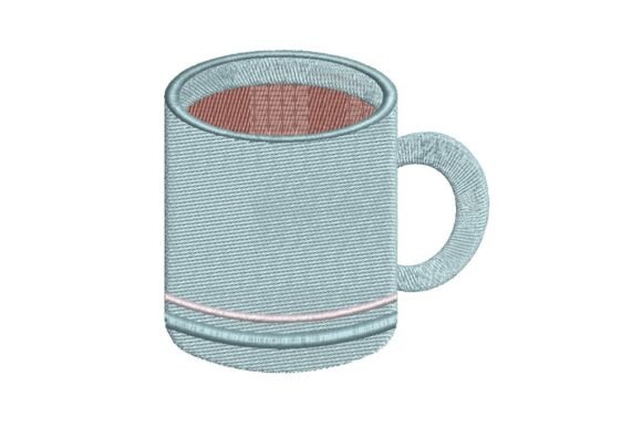 Winter Coffee Mug Embroidery Design